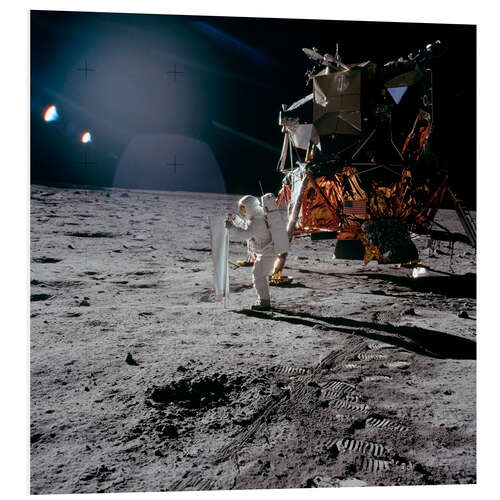 Tableau en PVC Apollo 11 marche sur la Lune