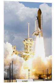 Foam board print Space shuttle Atlantis launches