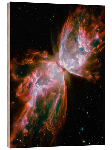 Wood print The Butterfly Nebula