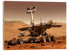 Wood print Mars Rover