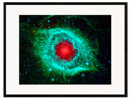 Inramat konsttryck Helix nebula