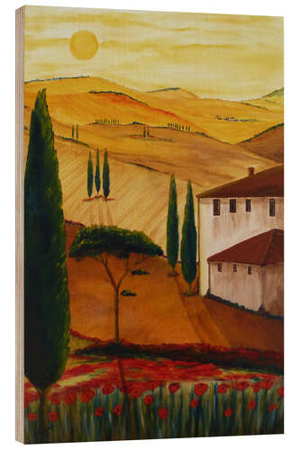 Wood print Tuscanyidyll 3