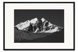 Gerahmter Kunstdruck Alpengipfel