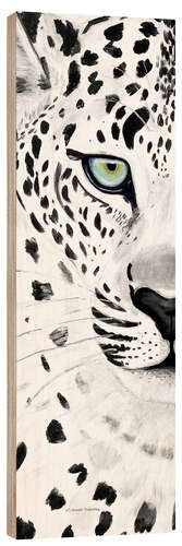 Stampa su legno Il leopardo