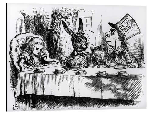 Aluminium print The Mad Hatter's Tea Party