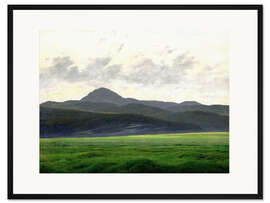 Gerahmter Kunstdruck Berglandschaft