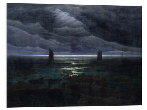 Obraz na PCV Sea Shore in Moonlight