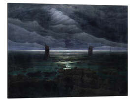 Galleriprint Sea Shore in Moonlight