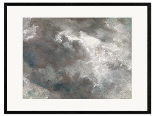 Kunsttryk i ramme Cloud study