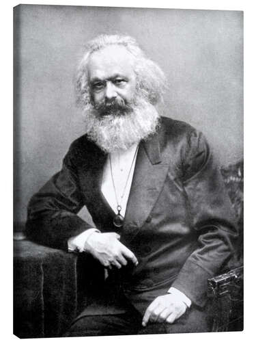 Canvas print Portrait of Karl Marx