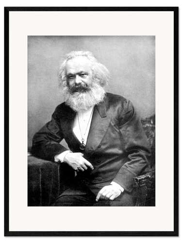 Impressão artística com moldura Karl Marx I