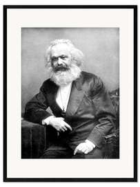 Framed art print Portrait of Karl Marx