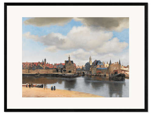 Plakat artystyczny premium w ramie Delft