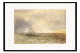 Gerahmter Kunstdruck Stürmische See