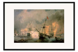 Gerahmter Kunstdruck Die Schlacht von Navarino