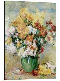 Magnettafel Vase mit Chrysanthemen