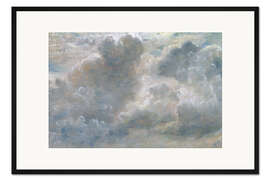 Gerahmter Kunstdruck Studie von Cumuluswolken