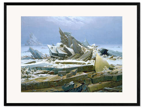 Gerahmter Kunstdruck Das Eismeer