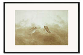 Gerahmter Kunstdruck Engel in Anbetung