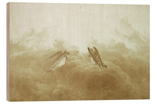 Wood print Angel in Prayer