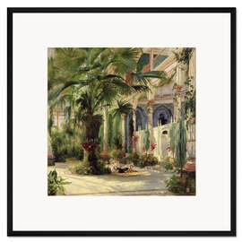 Gerahmter Kunstdruck Innenansicht des Palmenhauses in Potsdam (Detail)