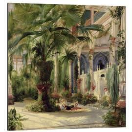 Magnettafel Innenansicht des Palmenhauses in Potsdam (Detail)