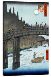Lienzo Puente de Kyoto a la luz de la luna - Utagawa Hiroshige