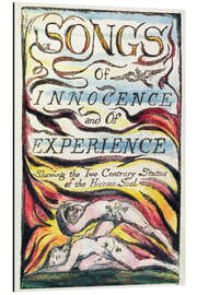 Tableau en aluminium Couverture de Songs of Innocence and of Experience