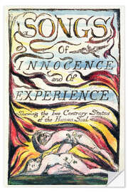 Selvklebende plakat Songs of Innocence and of Experience