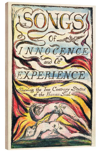 Wood print Songs of Innocence and of Experience