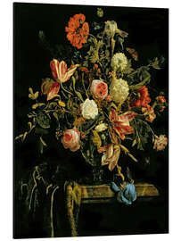 Aluminium print Flowers still life