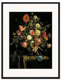 Gerahmter Kunstdruck Blumen Stillleben