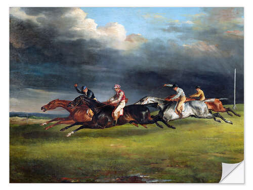 Selvklæbende plakat The Epsom Derby