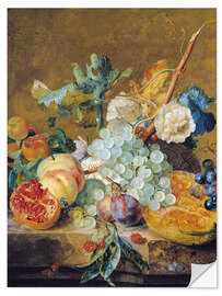 Naklejka na ścianę Flowers and fruits