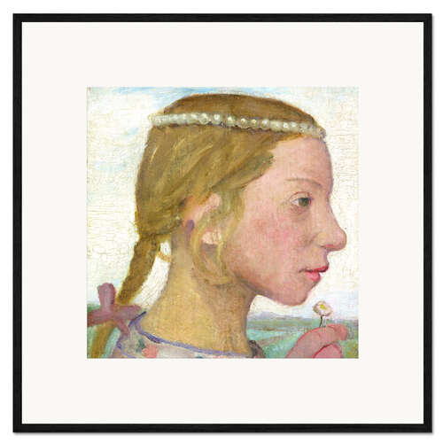 Impressão artística com moldura A Young Girl