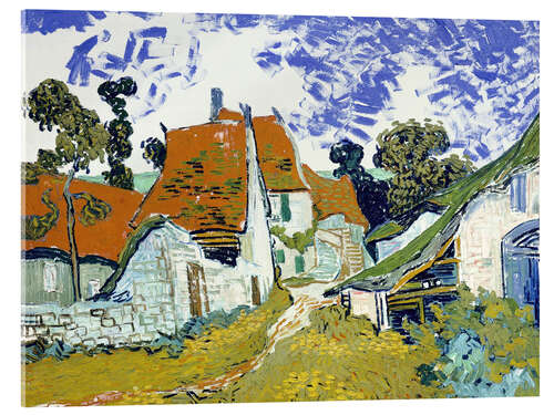Acrylic print Street in Auvers sur Oise