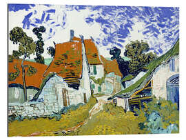 Alubild Straße in Auvers sur Oise - Vincent van Gogh