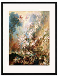 Gerahmter Kunstdruck Der Höllensturz der Verdammten