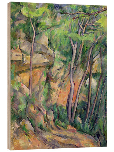 Wood print In the Park of Chateau Noir