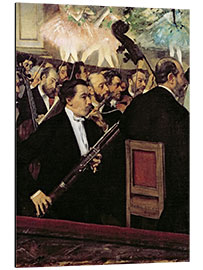 Aluminiumtavla The Opera Orchestra - Edgar Degas
