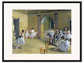 Framed art print The Dance Foyer at the Opera on the rue Le Peletier