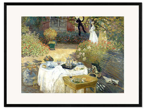 Plakat artystyczny premium w ramie The Luncheon: Monet's garden at Argenteuil