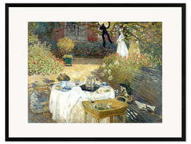 Innrammet kunsttrykk The Luncheon: Monet's garden at Argenteuil