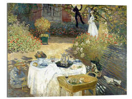 Galleritryck The Luncheon: Monet&#039;s garden at Argenteuil