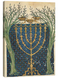 Canvas print Illumination of a menorah