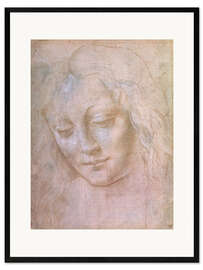 Ingelijste kunstdruk Head of a woman