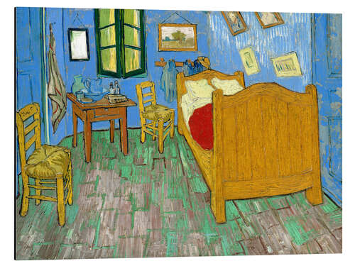 Tableau en aluminium La chambre de Van Gogh à Arles