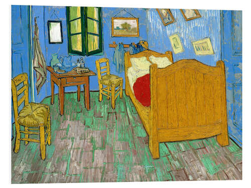 Hartschaumbild Van Gogh's Schlafzimmer in Arles