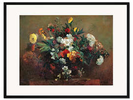 Gerahmter Kunstdruck Blumen