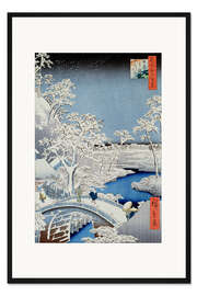 Gerahmter Kunstdruck Winterlandschaft